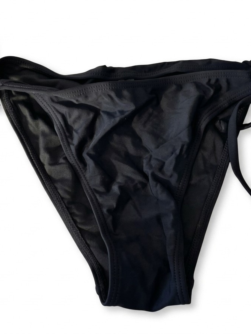 Tie-Side Black Bikini Bottom - Women's Swimwear